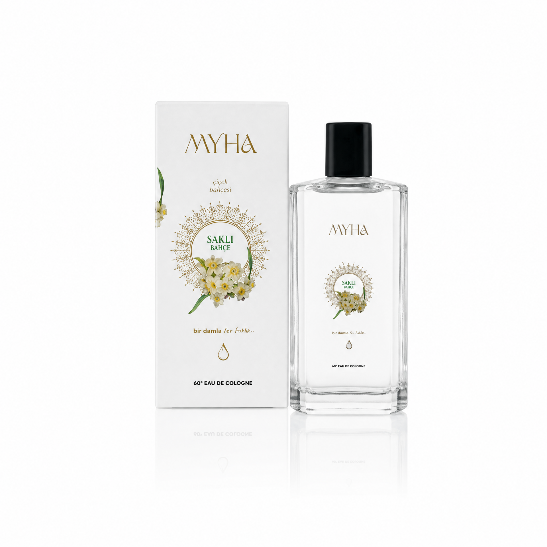 Saklı Bahçe - (Çiçek Bahçesi) MYHA 200 ml Cam Şişe